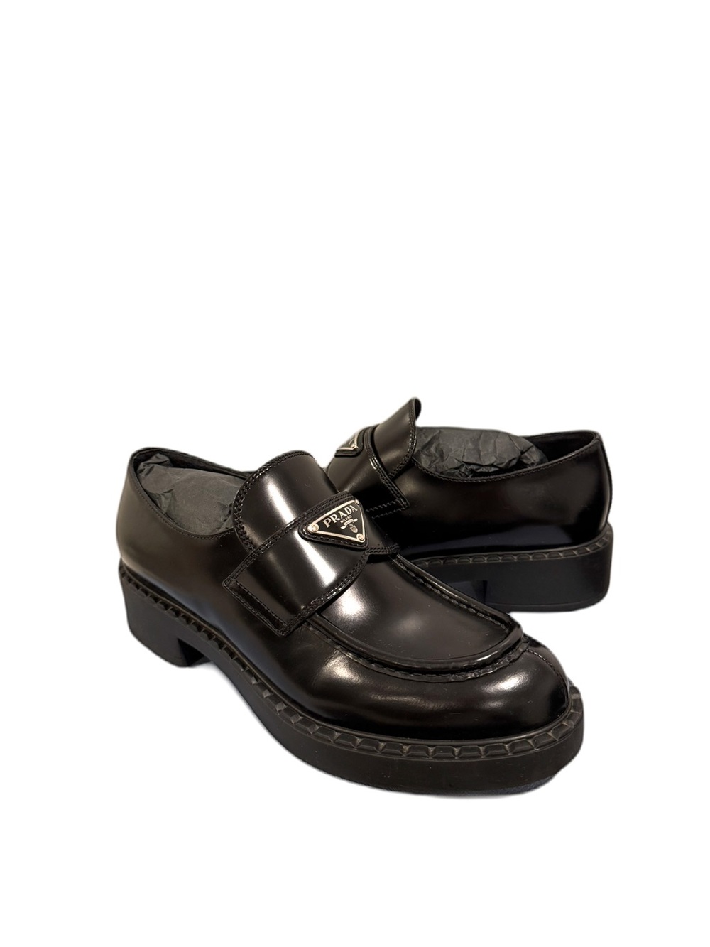 Prada brushed loafers